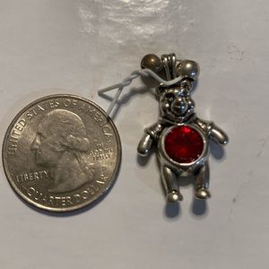 VTG Disney .925 Sterling Winnie The Pooh Birthstone Pendant (280)